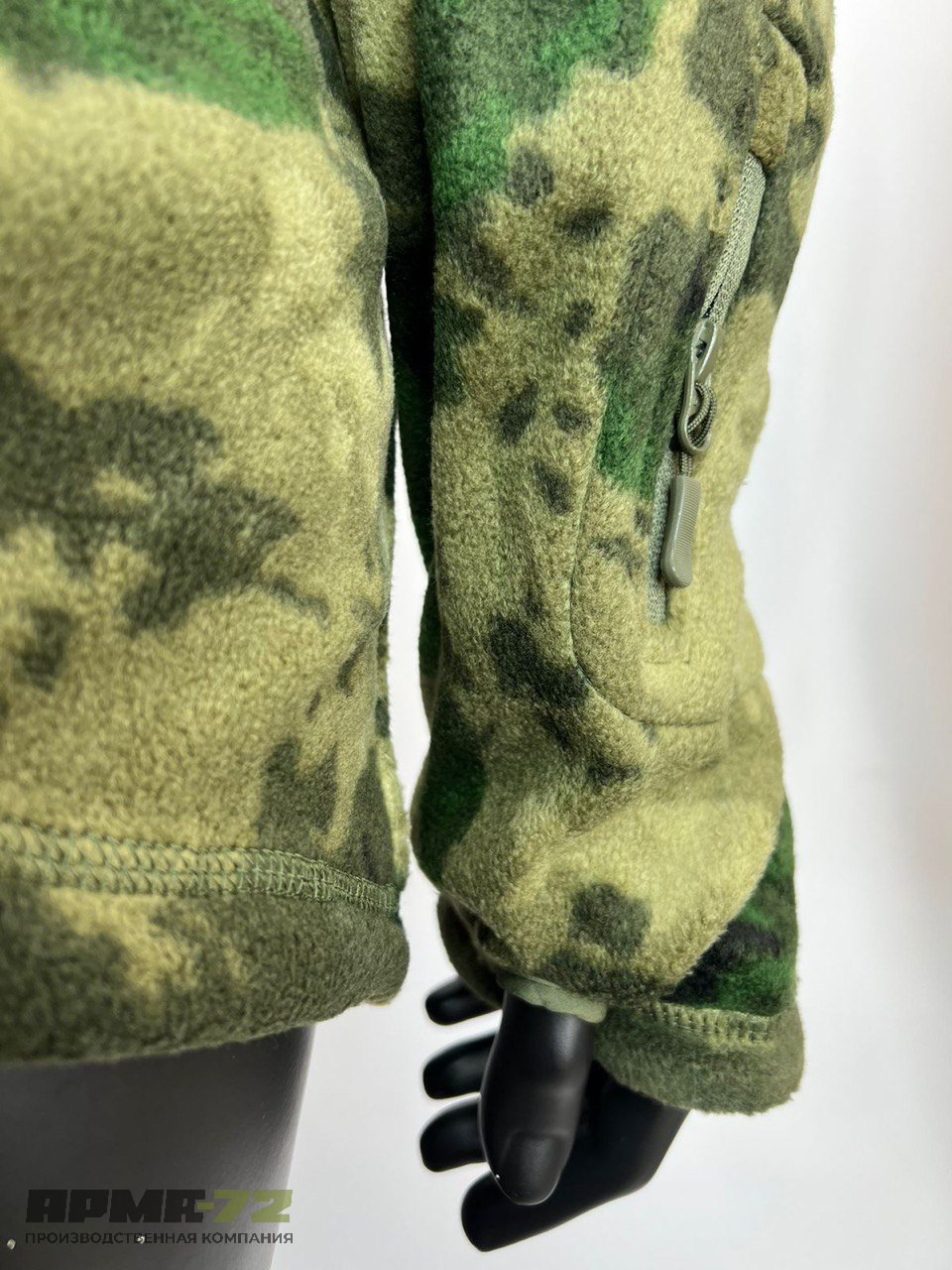 Флисовая военная зимняя кофта толстая «Shark Skin»,мох