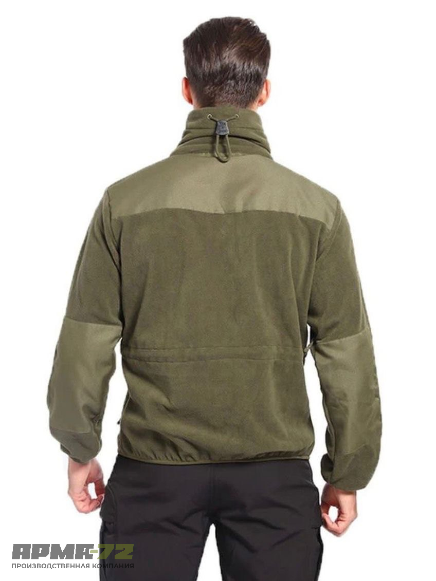 Флисовая военная зимняя кофта толстая