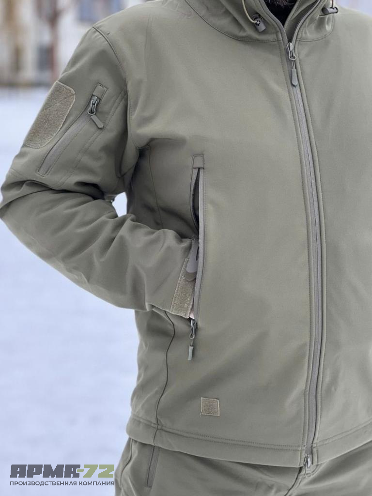 Костюм Softshell  водоотталкивающий, олива