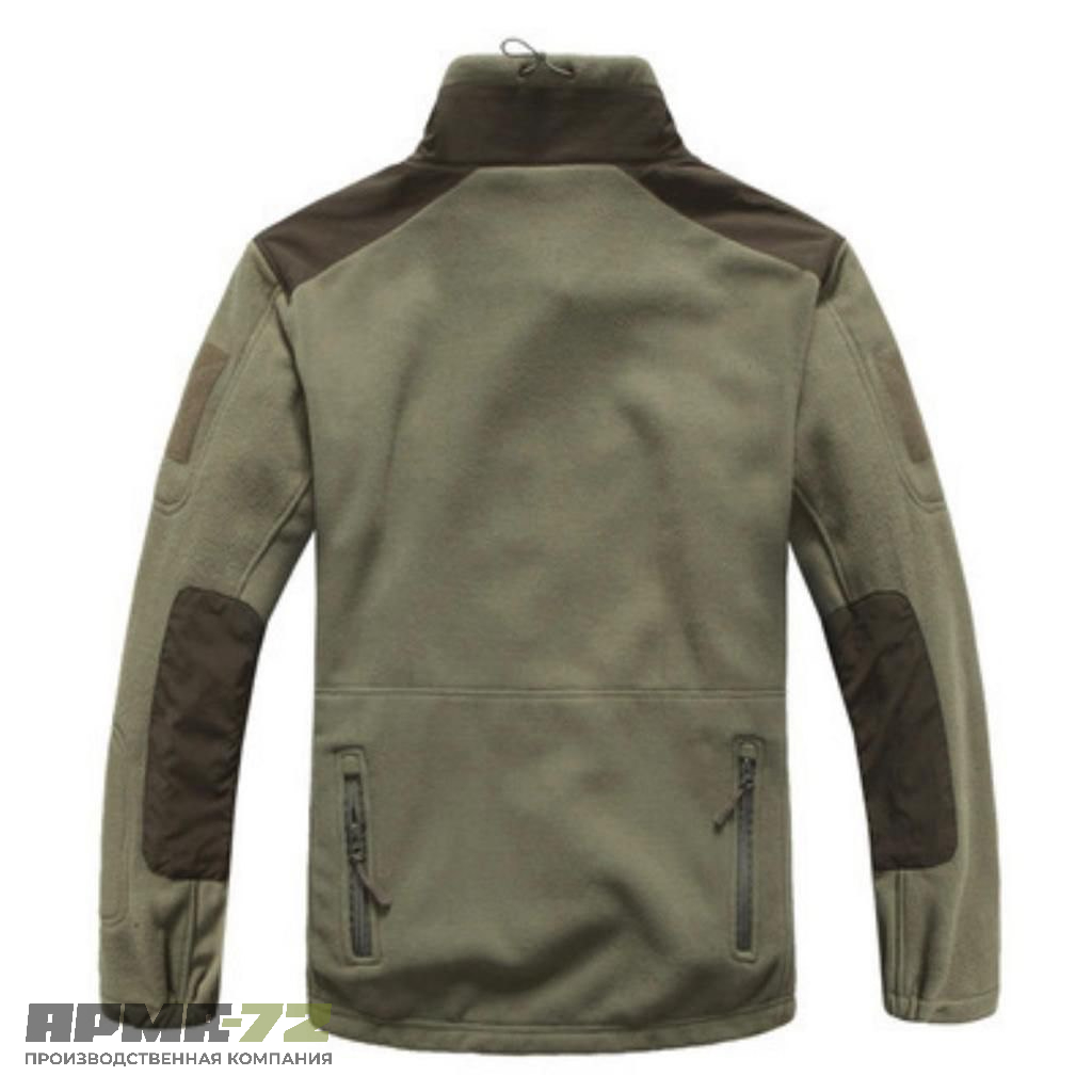 Флисовая военная зимняя кофта толстая