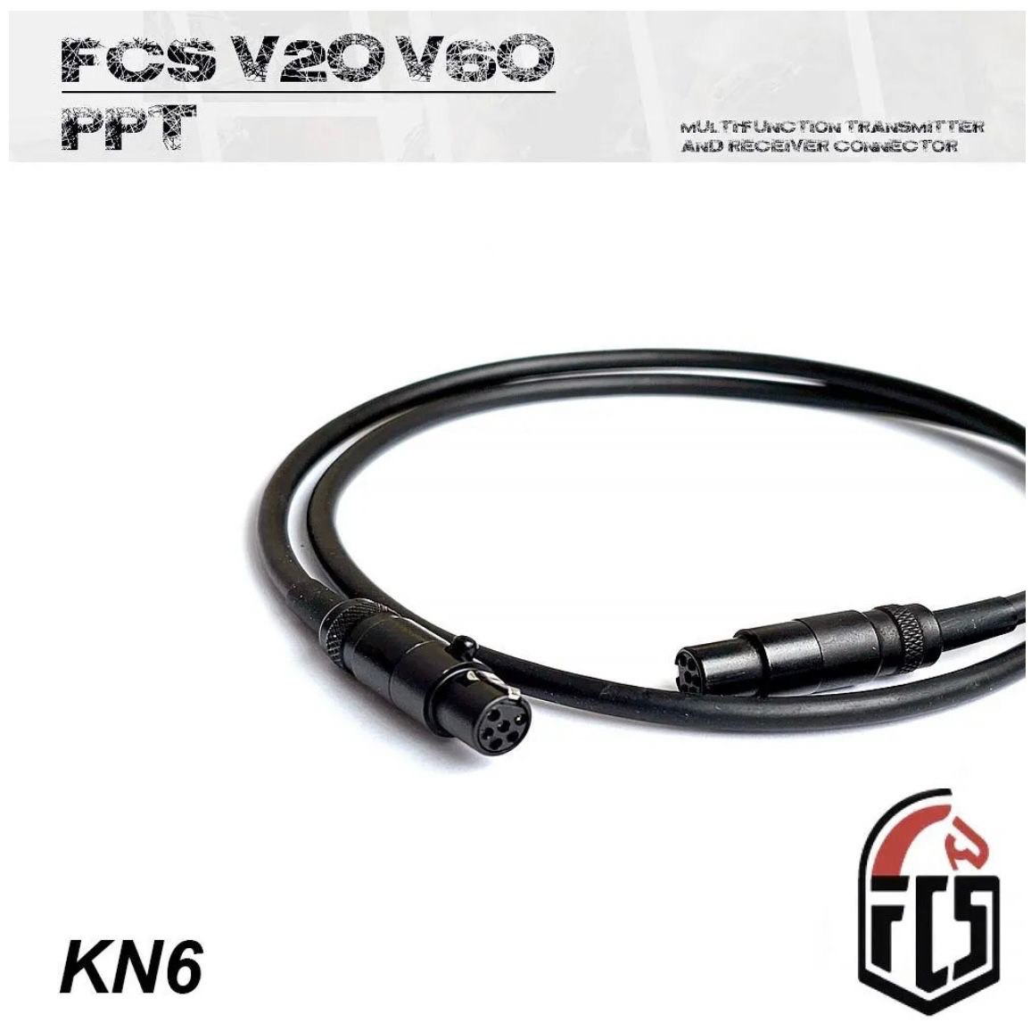 Кабель KN6 для прямого подключения кнопок PTT V20 и V60 к наушникам FMA FCS AMP