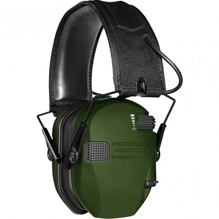 Наушники активные стрелковые PMX Shooter 26-82 ДБ Зелёный