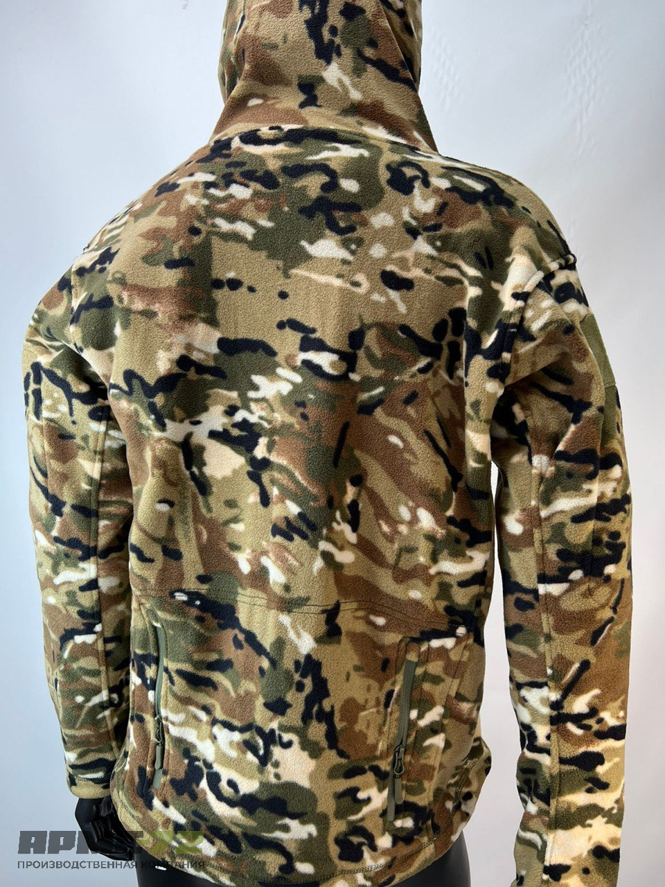 Флисовая военная зимняя кофта толстая «Shark Skin», мультикам.