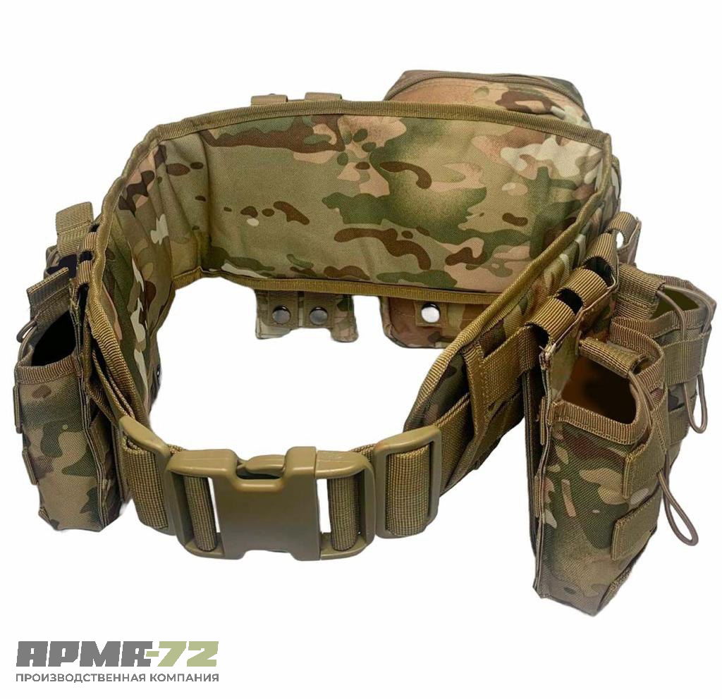 Разгрузочный боевой пояс / модульный ремень (варбелт) с подсумками
