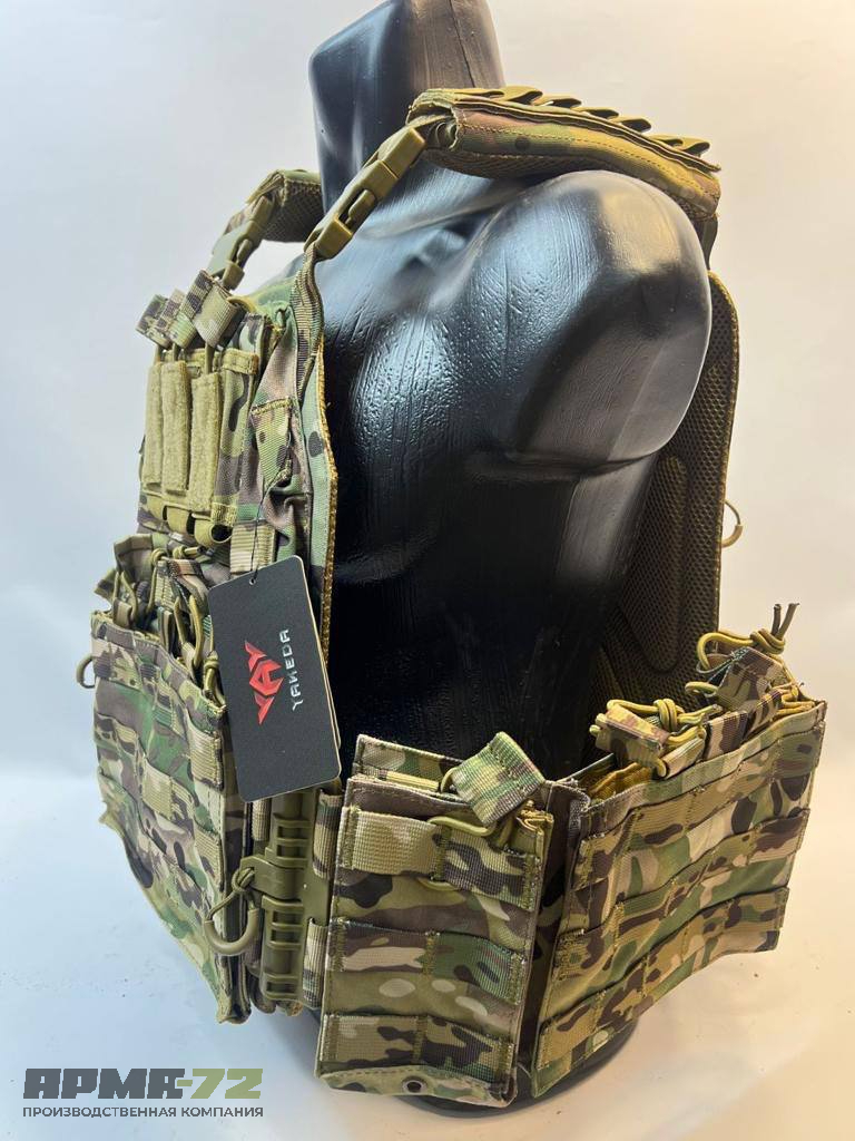 Жилет плитник YAKEDA original разгрузка с подсумками на спине