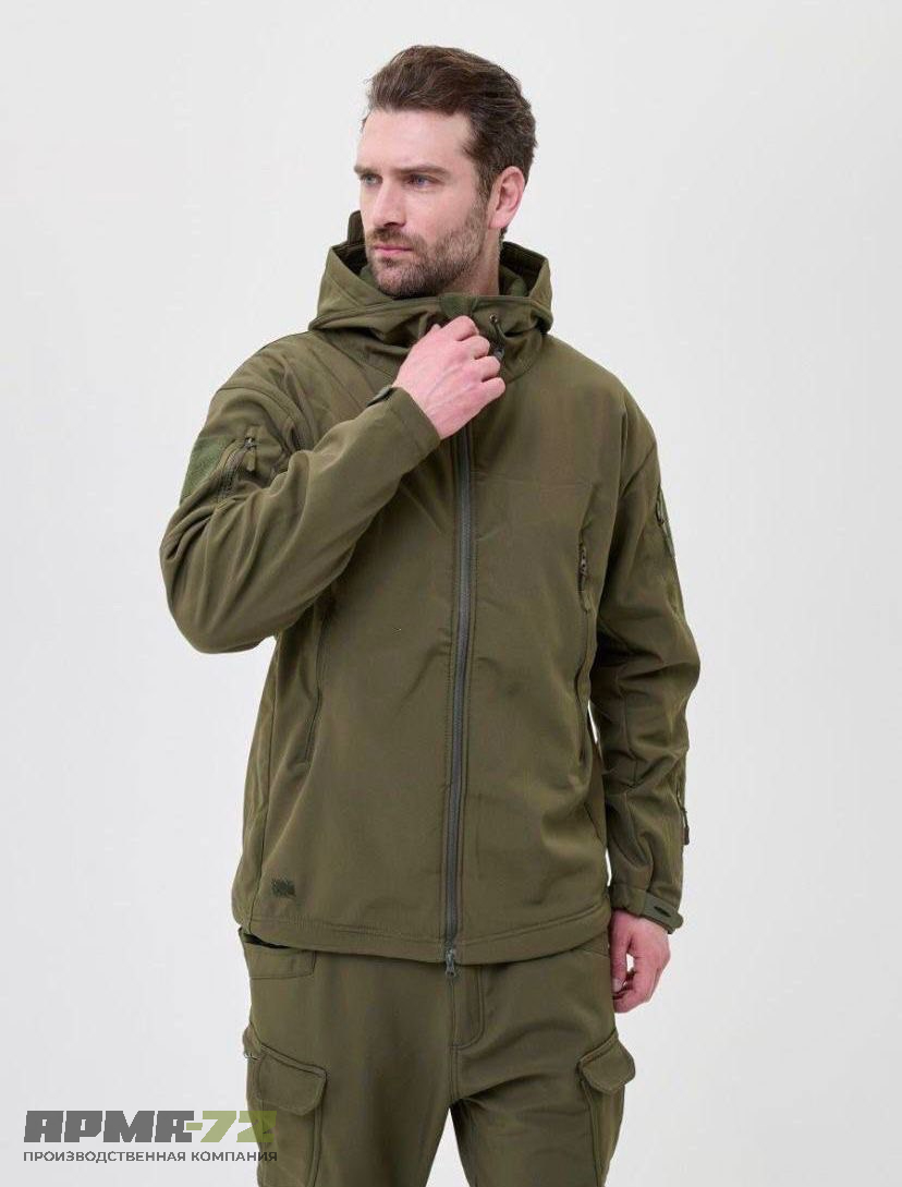 Костюм Softshell  водоотталкивающий, олива