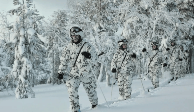 камуфляж зимний М-05